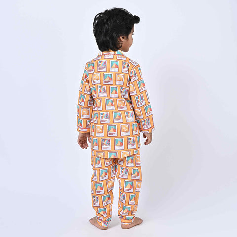 Resort Printed Kids Night Suit