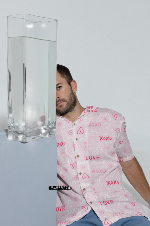 Pink Love Unisex Printed Shirt