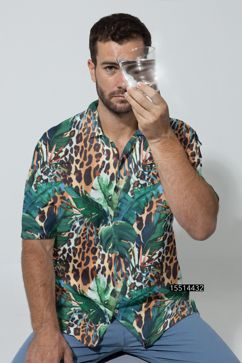 Tropical Cheetah Printed Unisex Shirt